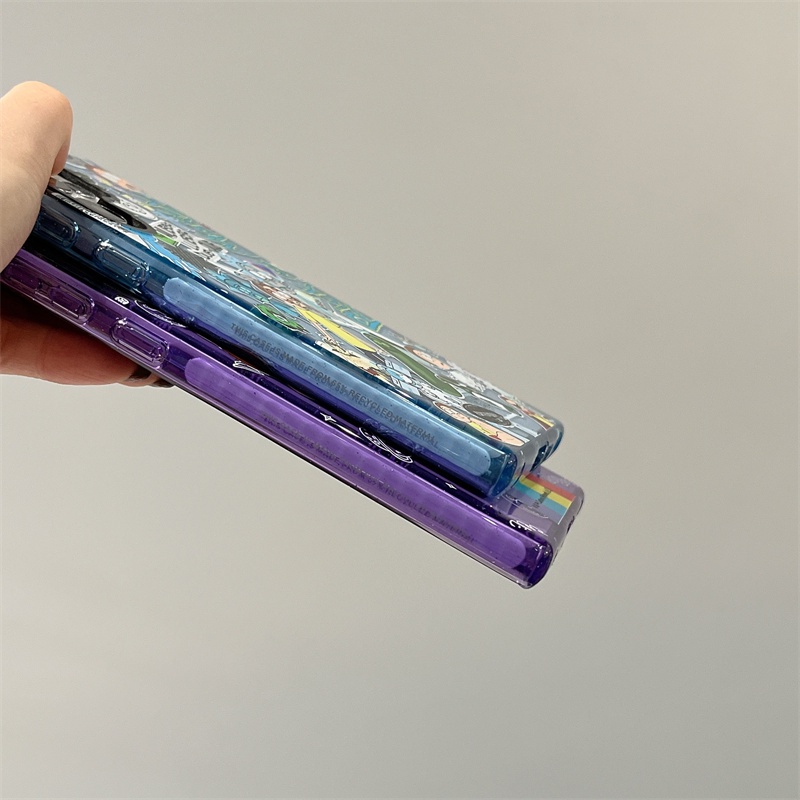 Casetifg Ốp Điện Thoại Silicon tpu Mềm Hình Hoạt Hình rick Lấp Lánh Chống Sốc Cho samsung galaxy s23 plus s22 s23 ultra