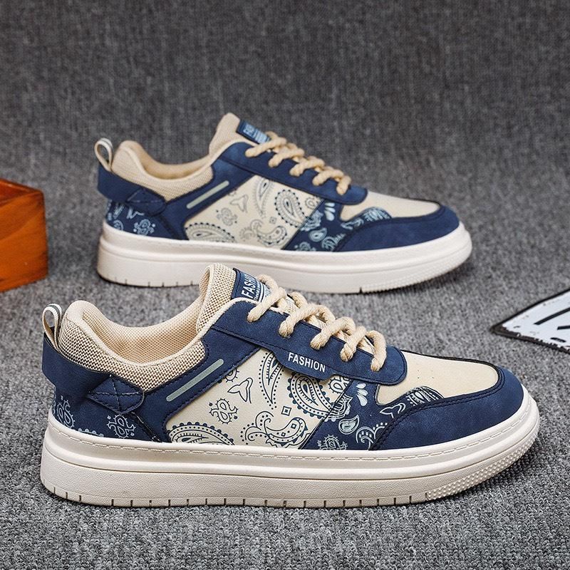 Giày Thể Thao Cổ Thấp In Hoa Thời Trang Mới 2023 Cho Nam MÃ H5