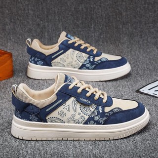 Giày Thể Thao Cổ Thấp In Hoa Thời Trang Mới 2023 Cho Nam MÃ H5
