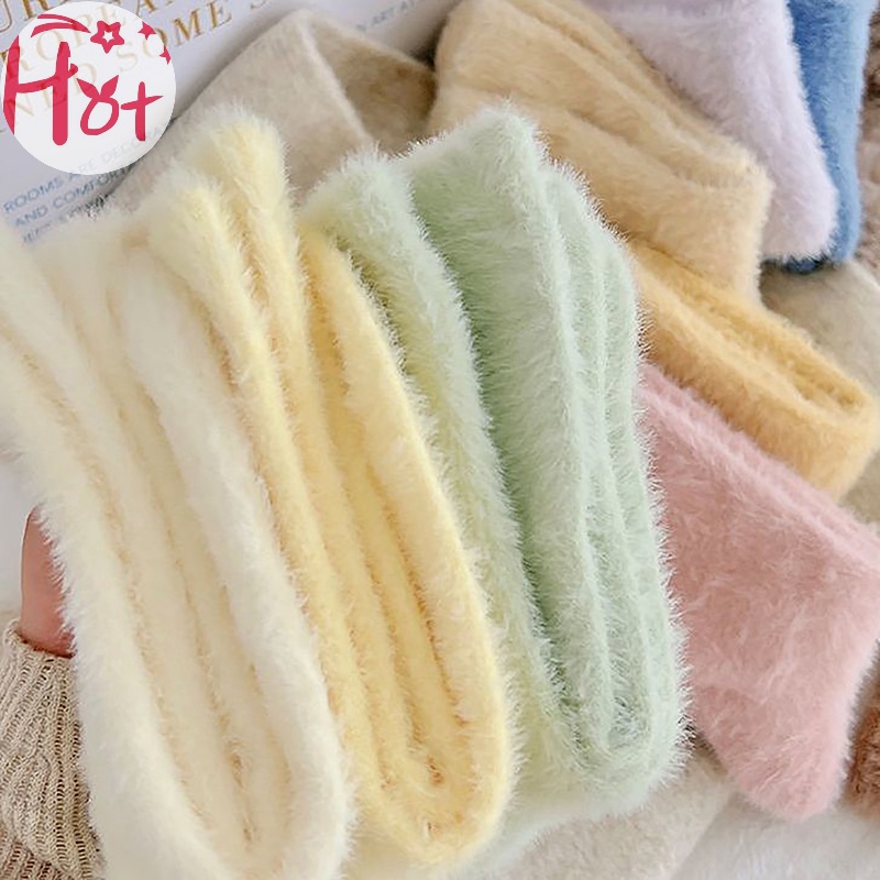 Jr Vớ Nhung San Hô Lông Chồn Dày Co Giãn Giữ Ấm Mùa Thu Đông Cho Nữ vn