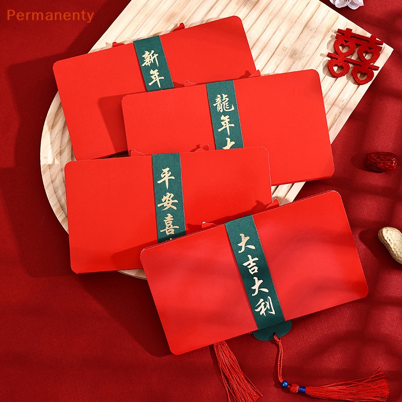 Bao Lì Xì 6 Ngăn Đựng Tiền Giấy May Mắn Cho Năm Mới / Đám Cưới / Quà Tặng