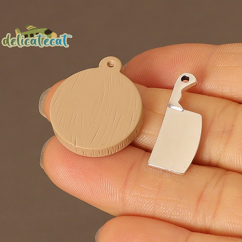 Bộ Thớt Cắt Đồ Ăn mini Trang Trí Nhà Búp Bê Tỉ Lệ 1 / 12