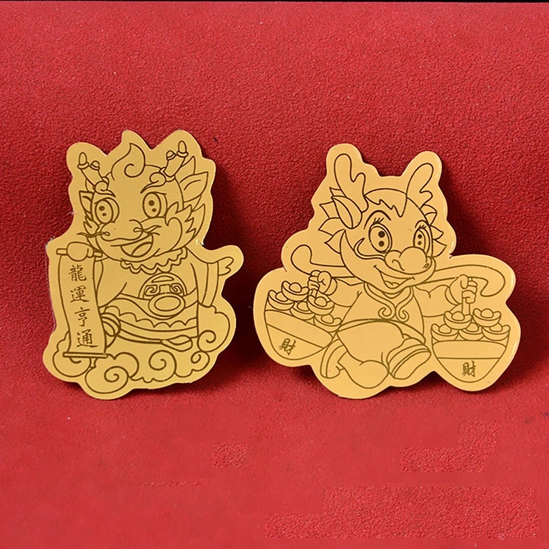 Miếng Dán Trang Trí Điện Thoại / Máy Tính Họa Tiết Rồng Năm Mới 2024
