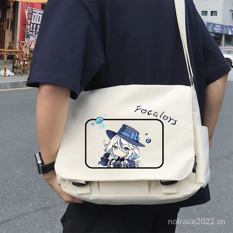 ★Genshin Impact★Fontaine Túi Xách Đeo Vai Hai Chiều Sức Chứa Lớn Phong Cách game merchandise furina