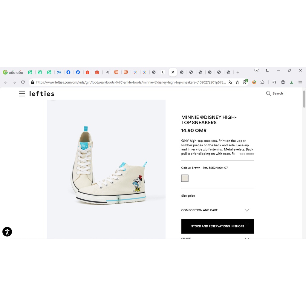 SNEAKER CỔ CAO HÀNG DISNEY XUẤT XỊN