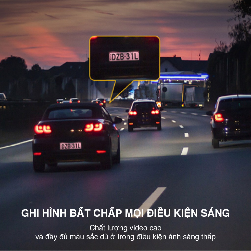 Bộ đôi camera hành trình Botslab G500H 360 Dash Cam | cam 3K+720P | tích hợp GPS | cảm biến G-Sensor | bảo hành 24 thá