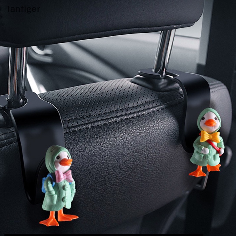 Lanf Móc Treo Đồ Gắn Sau Ghế Xe Hơi Đa Năng Hình Heo / Vịt Hoạt Hình