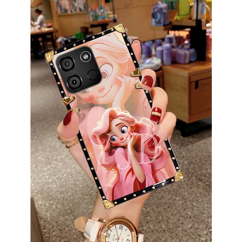 Ốp Điện Thoại tpu Chống Sốc Họa Tiết Hoạt Hình Có Dây Đeo Cho itel a60 p40