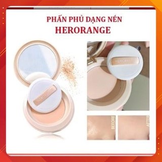 Phấn Phủ Kiềm Dầu HERORANGE Dạng Nén Chống Nước Lâu Trôi Chính Hãng Nội Địa Trung