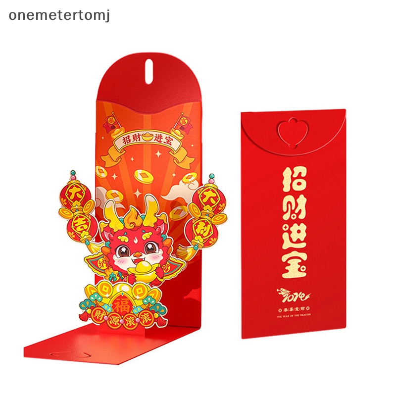 Onemetertomj Bao Lì Xì Đỏ May Mắn Hình Bao Lì Xì 3d Phong Cách Trung Hoa Cho Bé