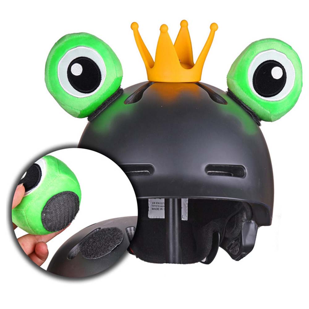 Helmet Frog Prince Decoration Frog Skiing Children's Ear Helmet Accessories Fun Fasteners