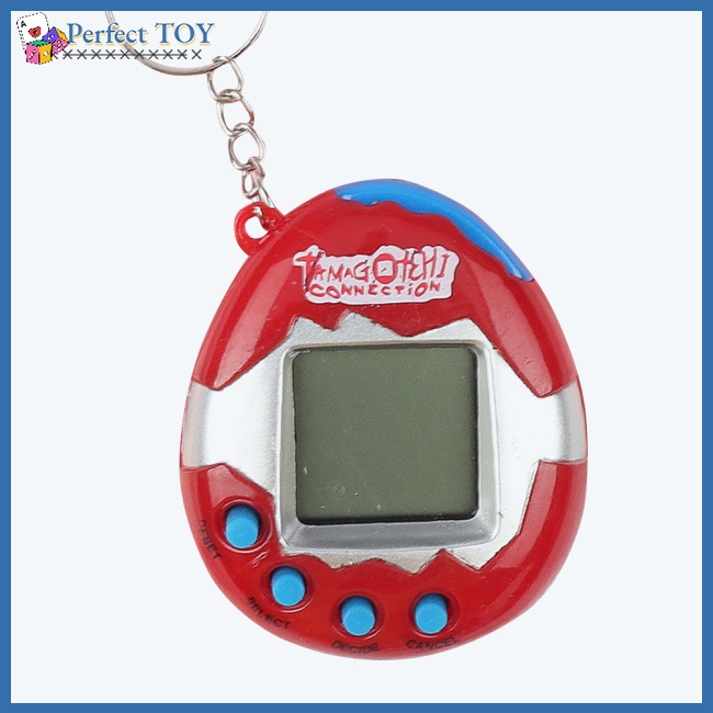 Sf Máy Chơi game Nuôi Thú Ảo tamagotchi Cầm Tay mini Màu Trơn Cho Bé