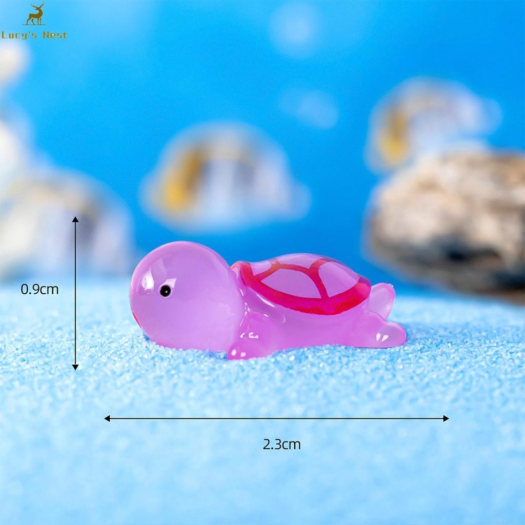 Tượng Rùa Nhựa resin Phát Sáng Trong Bóng Tối Để Bàn Trang Trí