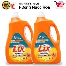 ComBo 2 Can Nước Giặt Lix 3,6kg Giặt Sạch 99,9% Vết Bẩn Cứng Đầu