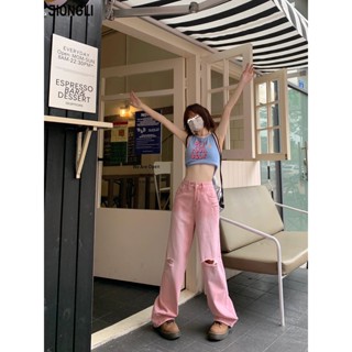 JIONGLI quần ống rộng quần nữ jean Dễ thương Fashion Cổ điển Casual WNK239391X 50Z231214