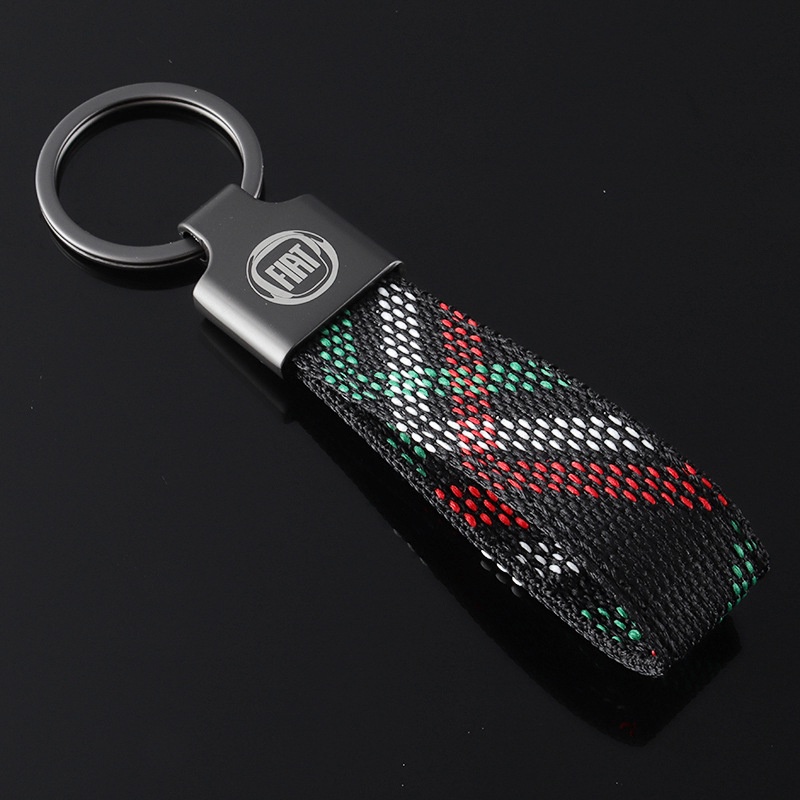 Móc Chìa Khóa Bằng Vải oxford Hình Bọ Cạp Cho fiat 500 abarth logo zerocento 1100