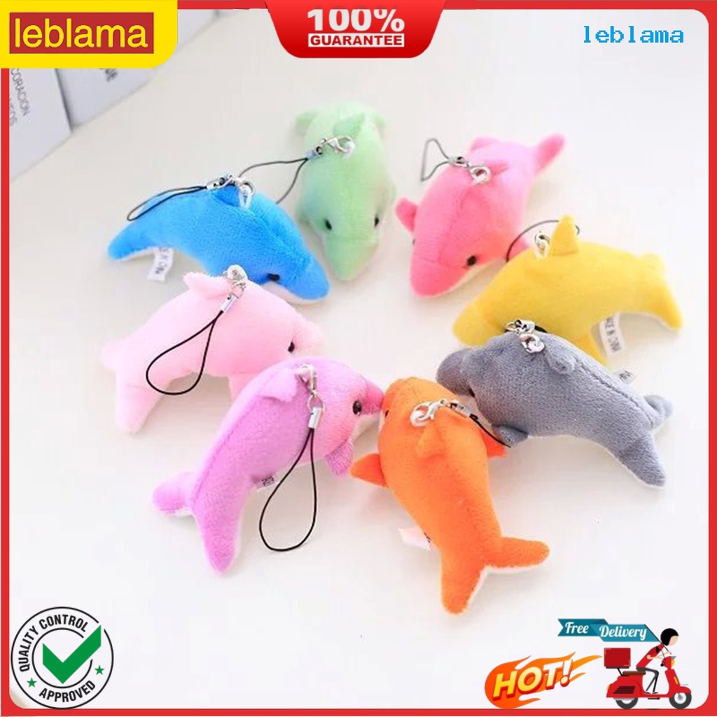 ✦Thú Nhồi Bông Hình Cá Heo 3d Mắt Mềm 7.5cm Treo Trang Trí