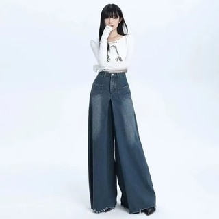 Quần jeans Nữ Ống Rộng Thời Trang Cá Tính
