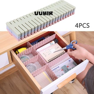 UUMIR Set 4 Khay Nhựa Chia Ngăn Đựng Đồ Lót / Vớ Tùy Chỉnh Tiện Dụng