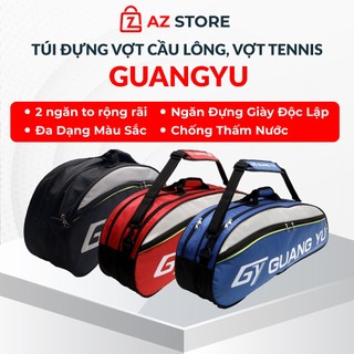 [sẵn] Bao vợt, túi đựng vợt cầu lông, vợt tennis siêu to, 2 ngăn rộng, chất liệu cao cấp chống [tặng móc khóa]