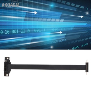 AKOASM PCIE 3.0 1X Cáp Nối Dài Dual 90 Độ Góc Thẻ Mạch Adapter Ruy Băng Mở Rộng