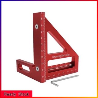Thước đo góc 45 / 900 độ chuyên dụng cao cấp ° thước đo góc phải bằng hợp kim nhôm độ chính xác cao dùng làm mộc diy
