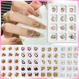 1 hộp hạt cườm đính trang trí móng tay nghệ thuật
