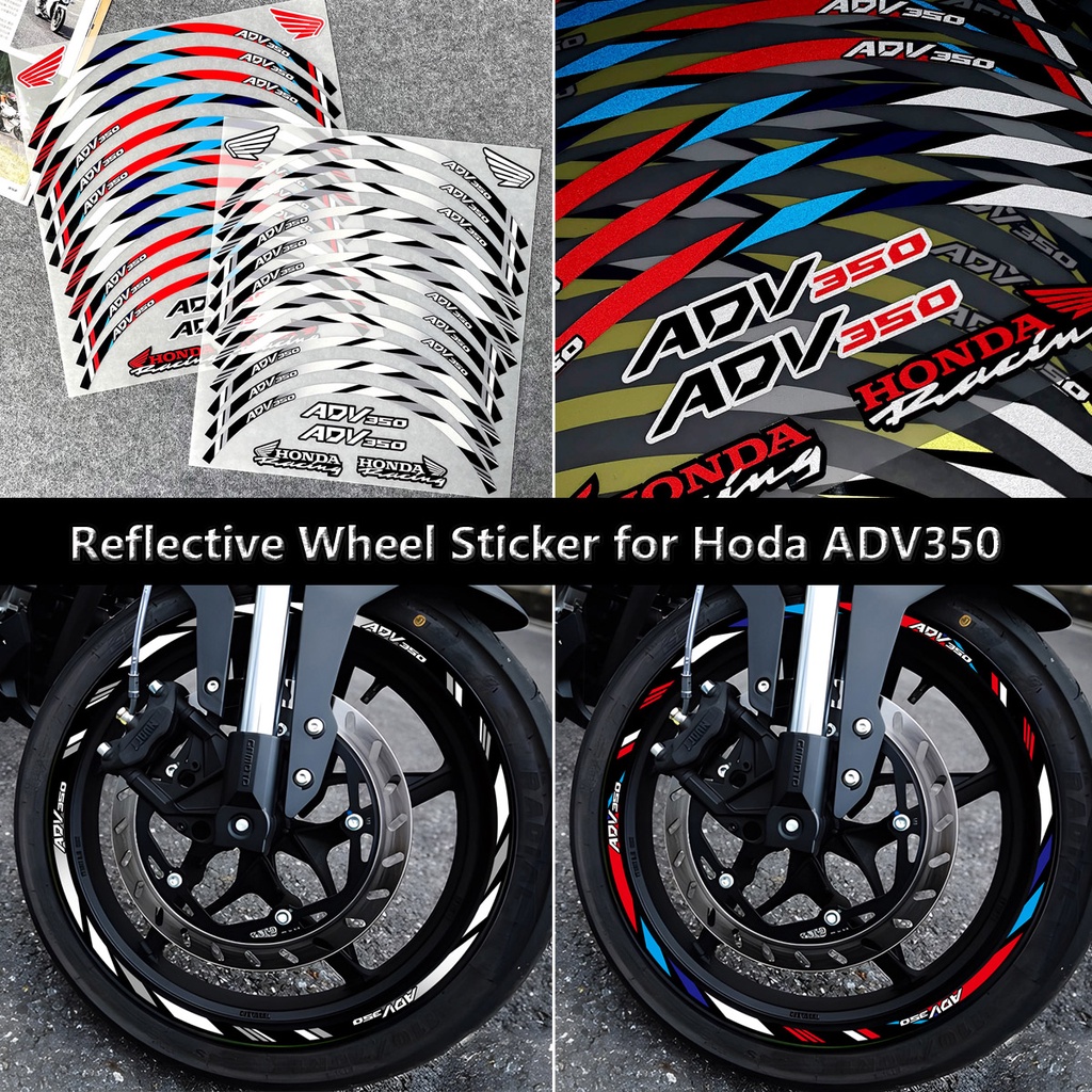 HONDA Miếng Dán Phản Quang Trang Trí Vành Bánh Xe Mô Tô ADV350 ADV350 ADV350