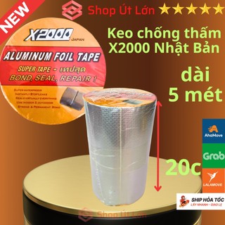 Băng keo chống thấm 20cm x2000 nhật bản siêu dính - băng dính chống thấm nước chống dột mái tôn