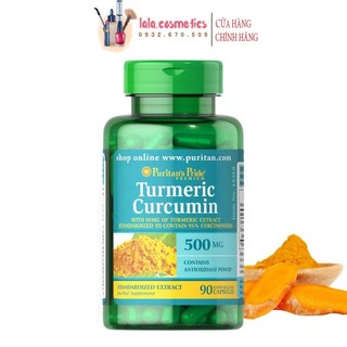 Tinh Chất Nghệ Puritan's Pride Turmeric Curcumin 500 mg chai 90 viên, 180 viên của Mỹ