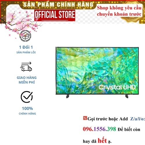 Hời&gt;&gt; Tivi Samsung 43 inch Crystal UHD 4K CU8000
