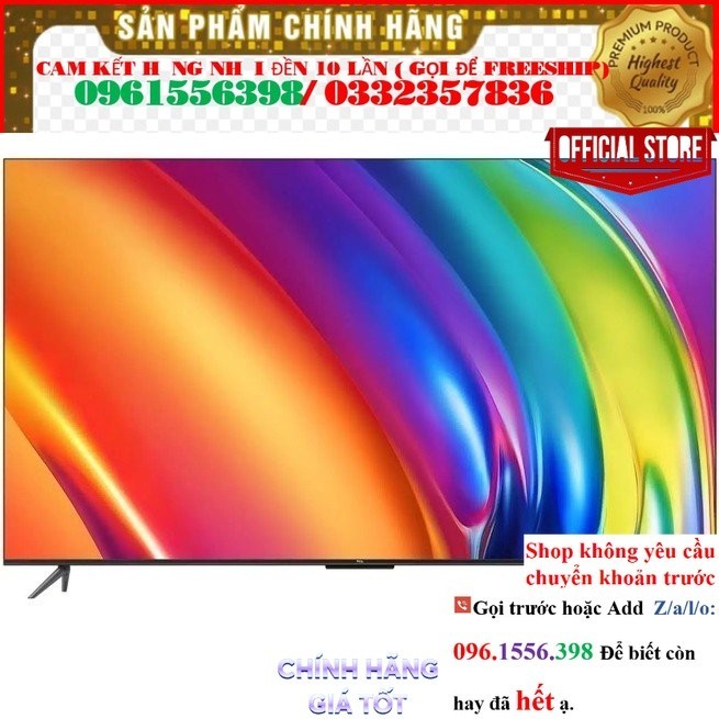 Google Tivi TCL 65P745 4K 65 Inch  @Sale