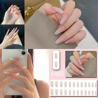 Set móng tay giả 24 nailbox AAA iLita ngắn trơn xinh xắn cute dễ thương tặng kèm keo dán phụ kiện làm nail