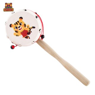 Đồ chơi trống lục lạc mini PREDOLO bằng gỗ cho trẻ em