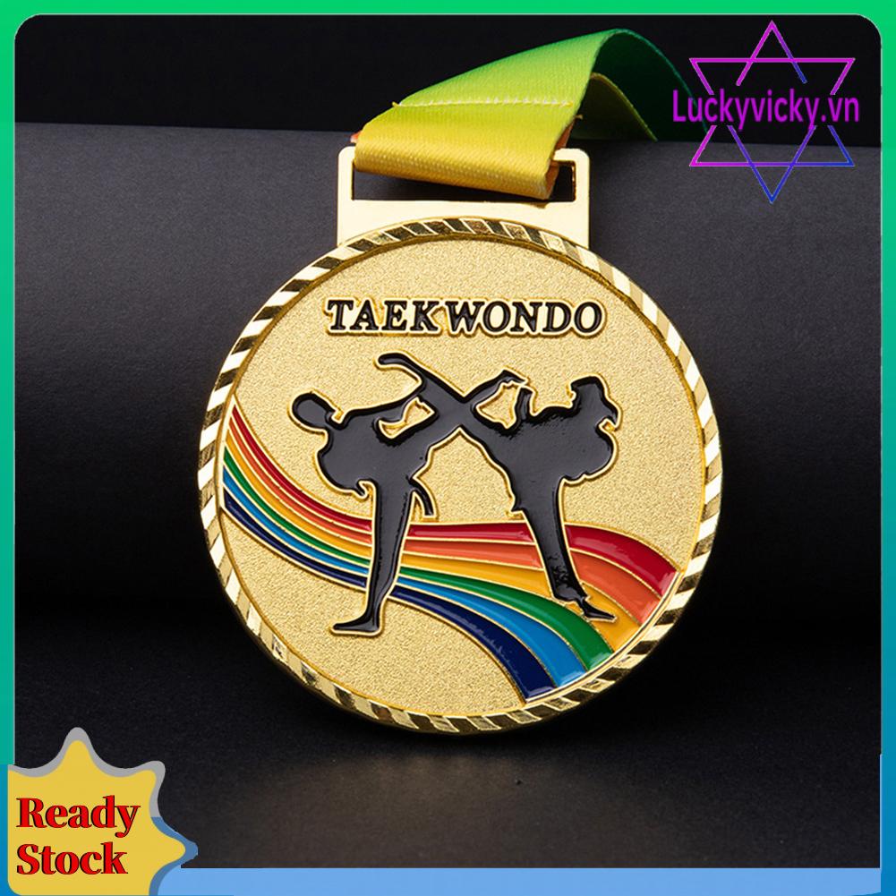 Huy Chương Câu Cá Thể Thao Bằng Đồng Màu Vàng / Bạc Làm Bánh taekwondo medal