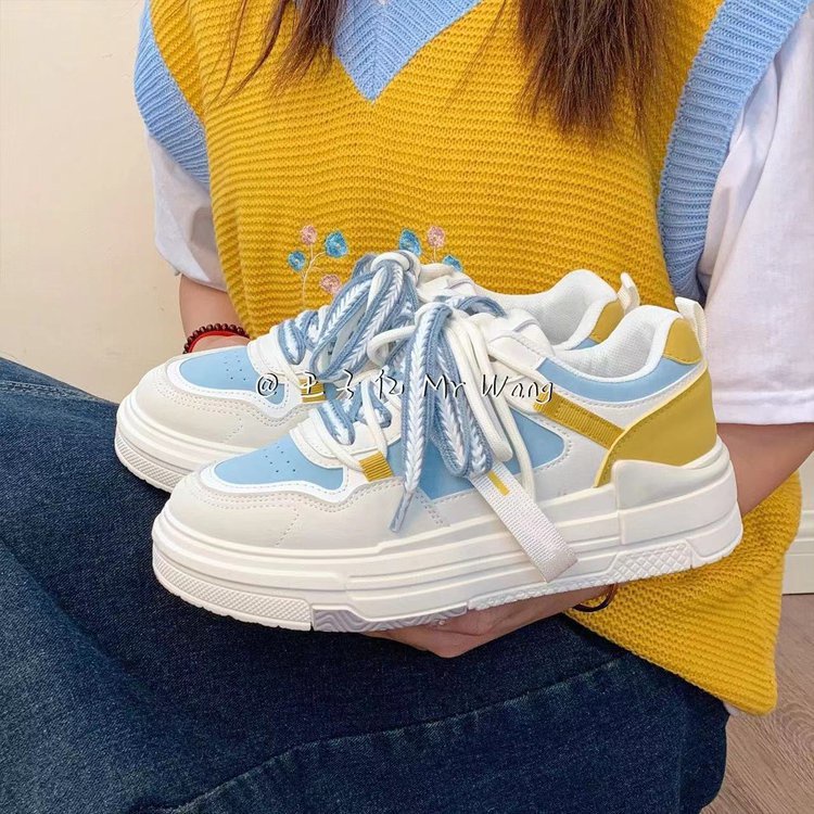 Giày Thể Thao Màu Trắng Nhỏ Thời Trang Mùa Thu 2023 Mới Cho Nữ