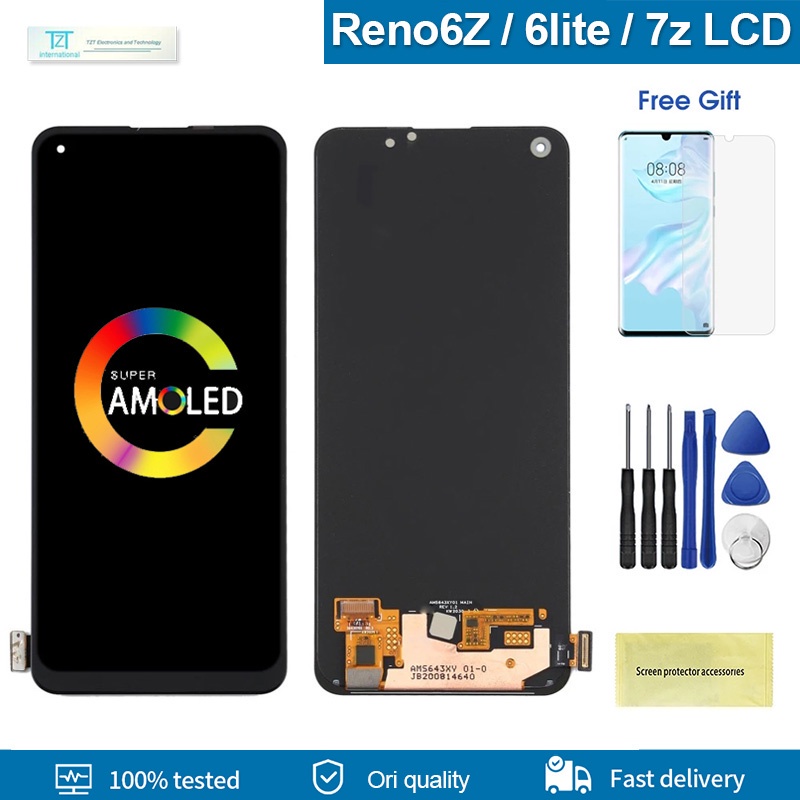 Zin OLED Màn Hình điện thoại Cho OPPO Reno 6Z / Reno 7Z 5G LCD thay thế màn hình Zin