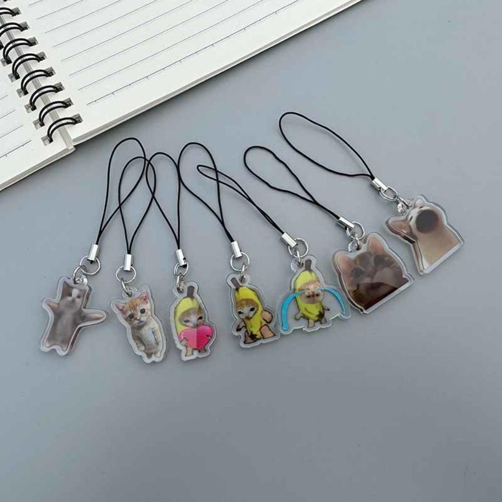 Mmluck Móc Khóa Điện Thoại / Chìa Khóa Hình Mèo Đeo Túi Xách / Điện Thoại Bằng acrylic diy
