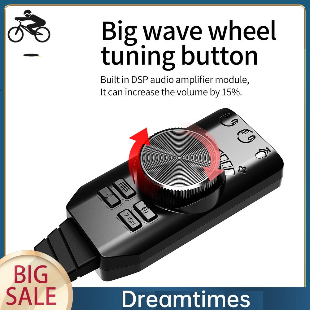 Thẻ Chuyển Đổi Âm Thanh usb 3.5mm gs3 7.1 Cho pc dreamtimes1.vn
