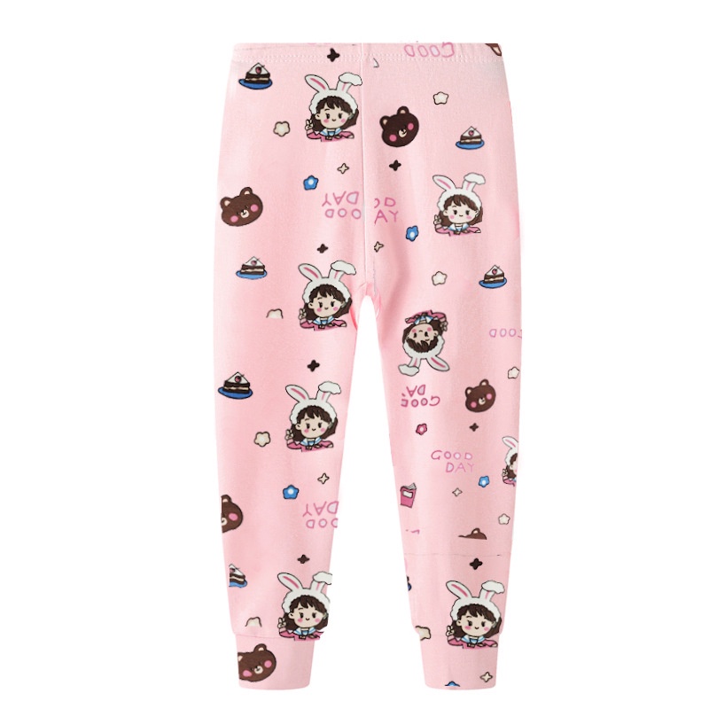 Quần Ngủ Dài Họa Tiết Hoạt Hình Thời Trang Thu Đông Cho Bé 90-160cm