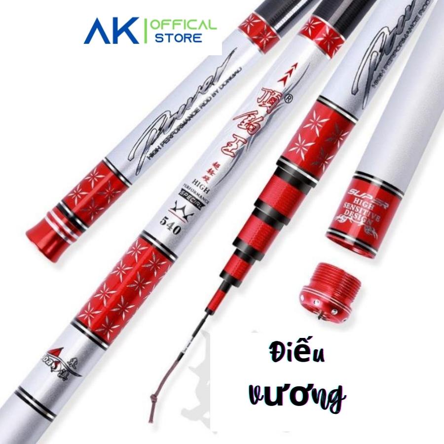 Cần câu tay điếu vương HANDING Điếu Vương 5h carbon 8 lớp chính hãng cao cấp câu đài đơn AnhNamFishing