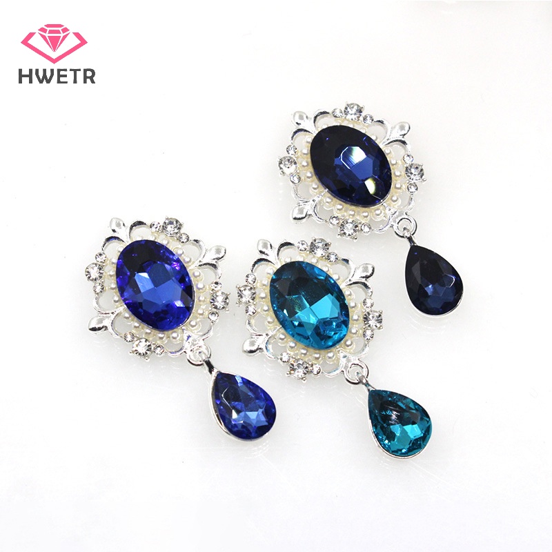 Nút Cài Áo Hình Hoa Đính Ngọc Trai Giả 50 * 30mm Trang Trí Tiệc Cưới diy Mới