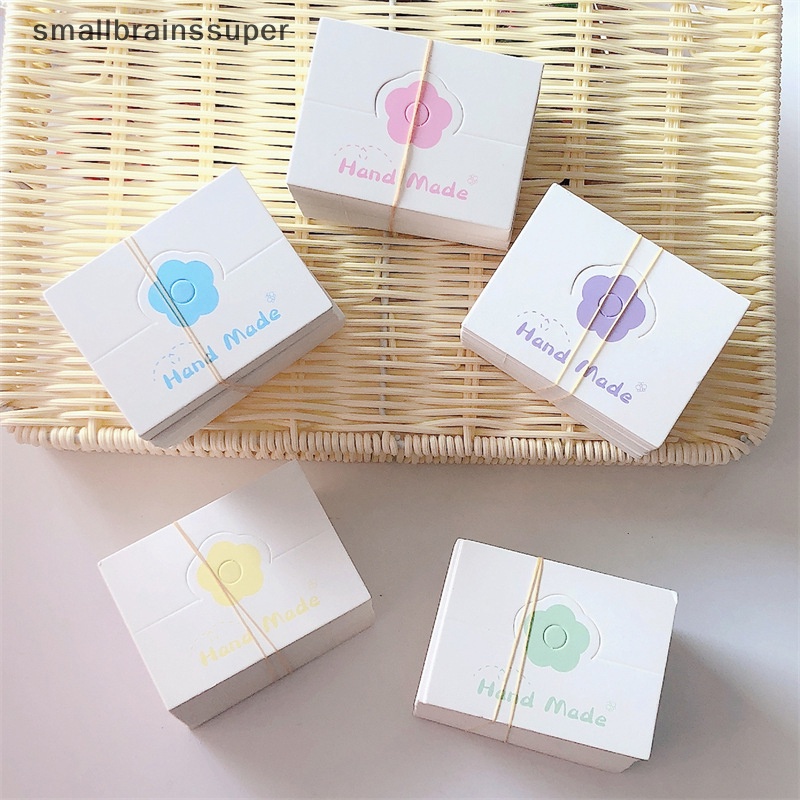 Smallbrainssuper Set 50 Thẻ Giấy Hình Hoa Trưng Bày Kẹp Tóc / Dây Chuyền / Vòng Tay