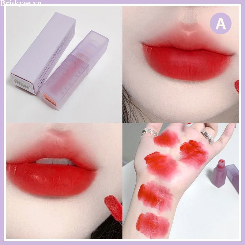 Briskyee💄Son Kem trang điểm Gege Bear HERORANGE Tông Nhung Lì Mềm Mại Tạo Hiệu Ứng Sương Son Môi nội Địa Trung The First