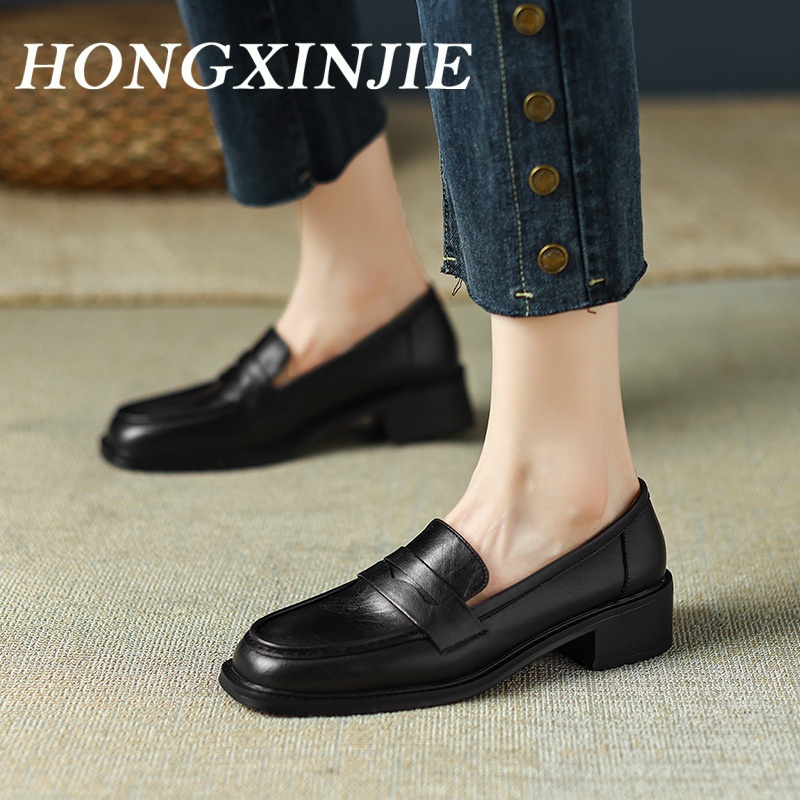 Giày da HONGXINGJIE FBL2390394 36Z230905 đế dày mềm thời trang cao cấp cho nữ