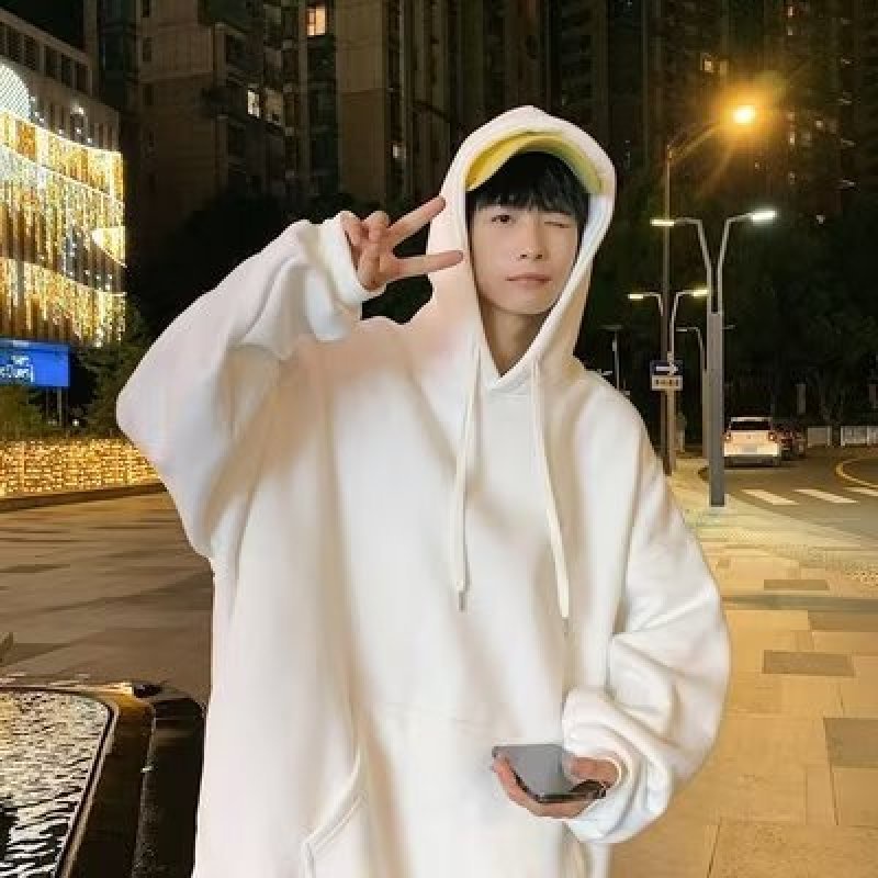 Áo hoodie Trơn Dáng Rộng plus size m-8xl unisex