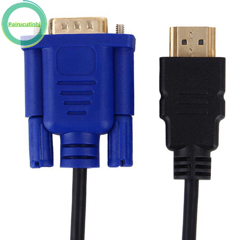 Dây Cáp Chuyển Đổi parucutin hdmi Đực Sang vga Đực Cho pc dvd 1080p hdtv 6ft vn