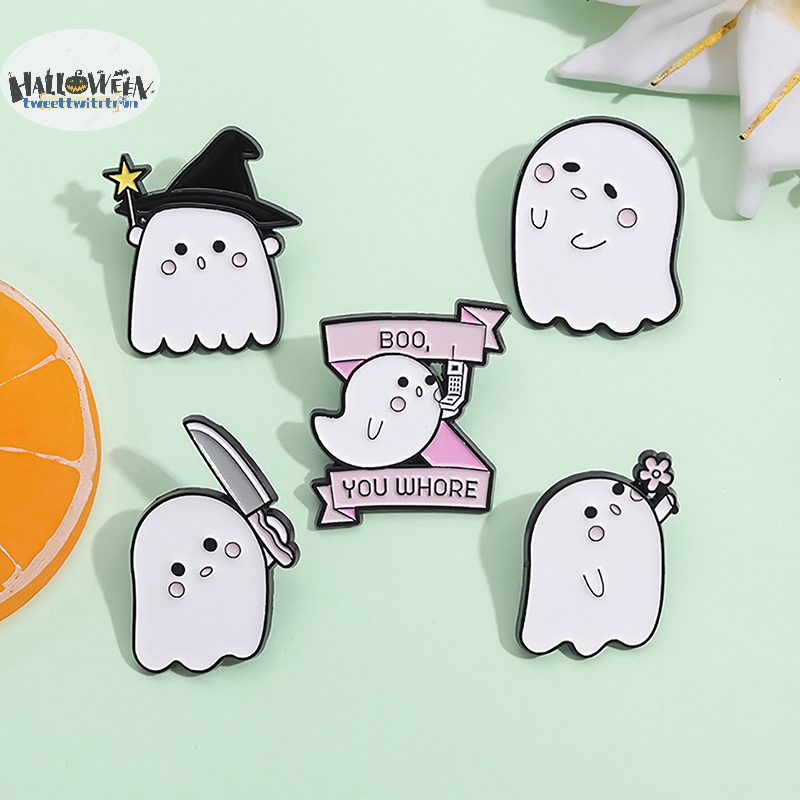 Trâm Cài Áo Hình Ma Quỷ Hoạt Hình halloween Vui Nhộn Cho Bé vn