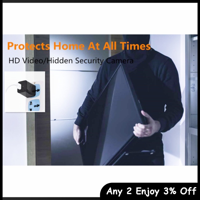 Máy Quay An Ninh zevaret hd 1080p mini Gắn Tường Kèm Sạc usb Tiện Dụng Cho Gia Đình