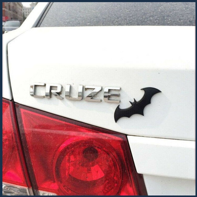 Logo Kim Loại Hình Dơi 3d Trang Trí Xe Hơi Xe Máy